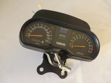 Yamaha Tacho mit Zündschloss RD80 MX RX80 Speedometer 5G0-83500-F0 Original